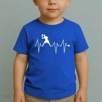 Funny Ultimate Frisbee Player Heartbeat Heart Pulse Rate Ekg Gift Toddler T-Shirt thumb 2