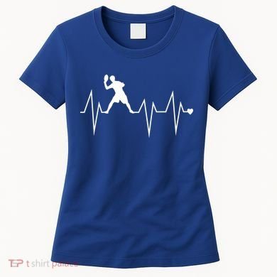 Funny Ultimate Frisbee Player Heartbeat Heart Pulse Rate Ekg Gift Women's T-Shirt