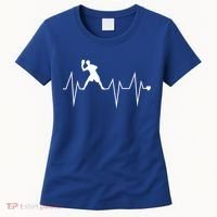 Funny Ultimate Frisbee Player Heartbeat Heart Pulse Rate Ekg Gift Women's T-Shirt thumb 0