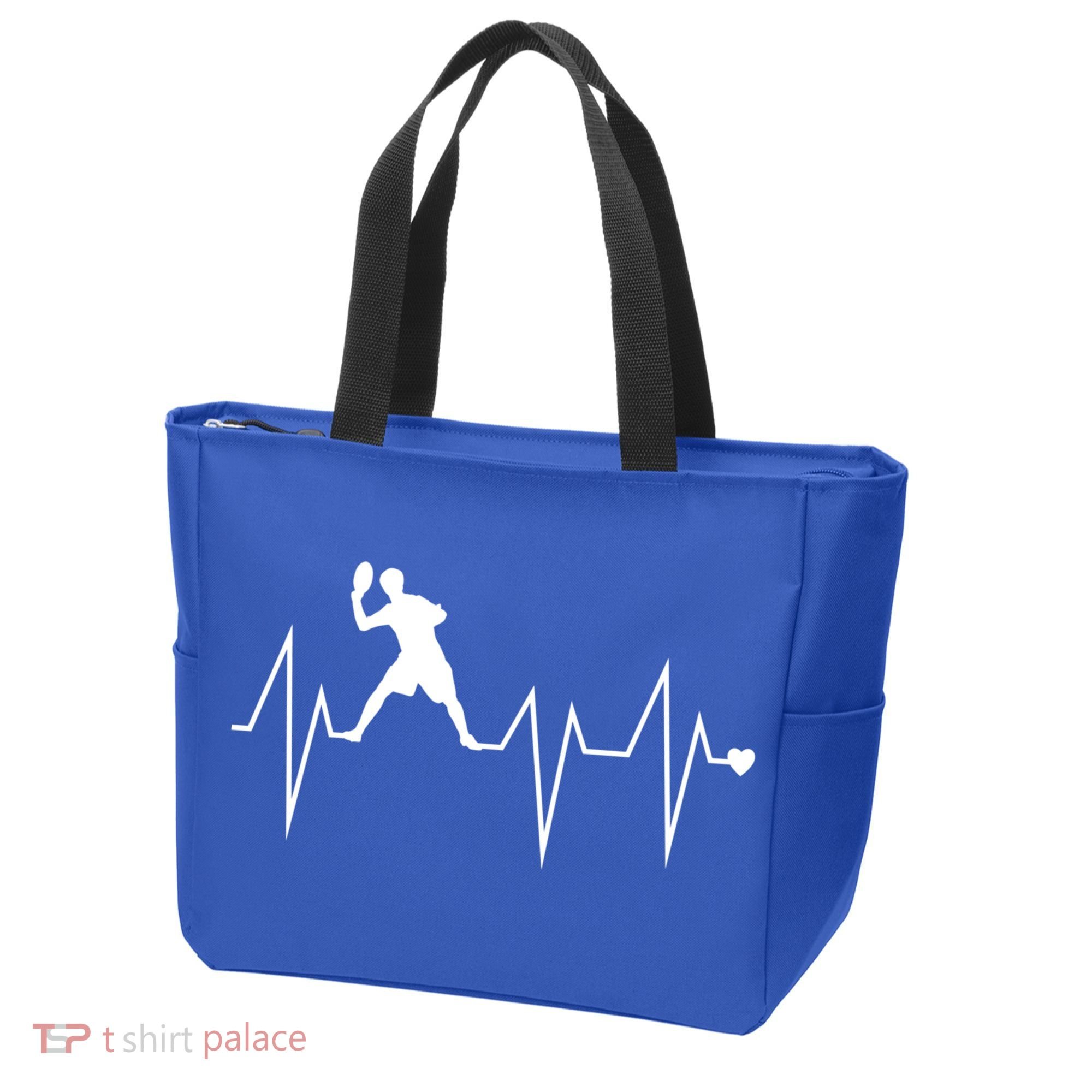 Funny Ultimate Frisbee Player Heartbeat Heart Pulse Rate Ekg Gift Tote Bag