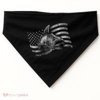 Fishing USA Flag Walleye USA-Made Doggie Bandana thumb 0