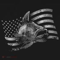 Fishing USA Flag Walleye Sweatshirt thumb 3