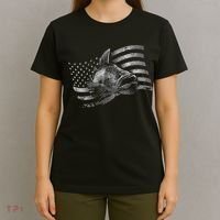 Fishing USA Flag Walleye T-Shirt thumb 4