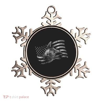 Fishing USA Flag Walleye Ornament