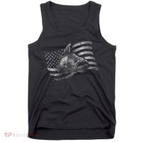 Fishing USA Flag Walleye Tank Top thumb 0