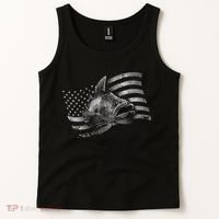 Fishing USA Flag Walleye Tank Top thumb 2