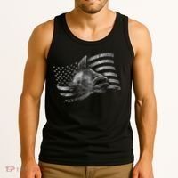 Fishing USA Flag Walleye Tank Top thumb 3