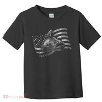 Fishing USA Flag Walleye Toddler T-Shirt thumb 0