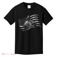 Fishing USA Flag Walleye Kids T-Shirt thumb 0