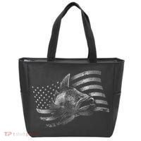 Fishing USA Flag Walleye Tote Bag thumb 0