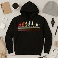 Funny Ultimate Frisbee Player Evolution Hoodie thumb 3