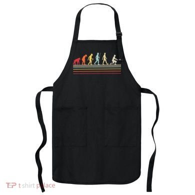 Funny Ultimate Frisbee Player Evolution Apron