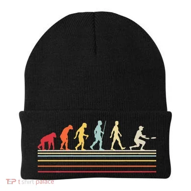 Funny Ultimate Frisbee Player Evolution Beanie