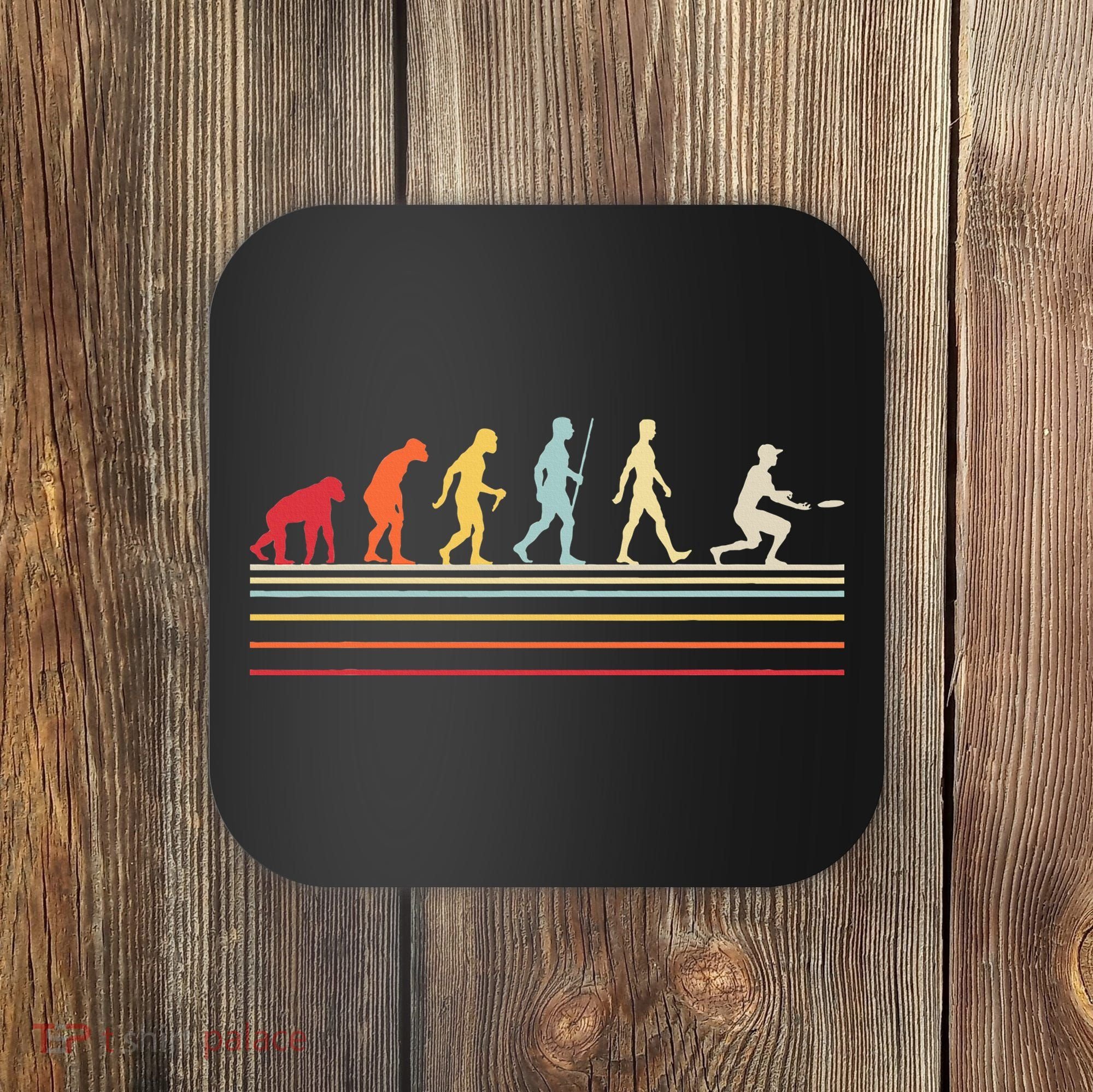 Funny Ultimate Frisbee Player Evolution Coaster