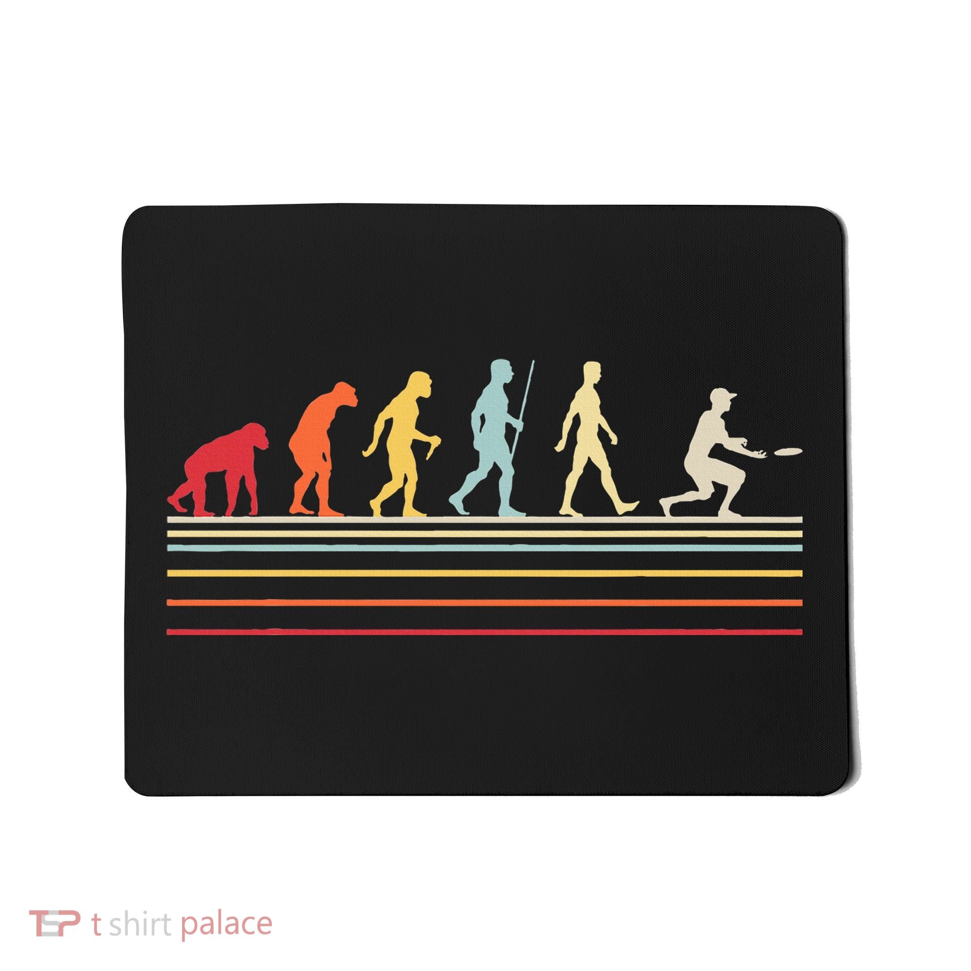 Funny Ultimate Frisbee Player Evolution Mousepad