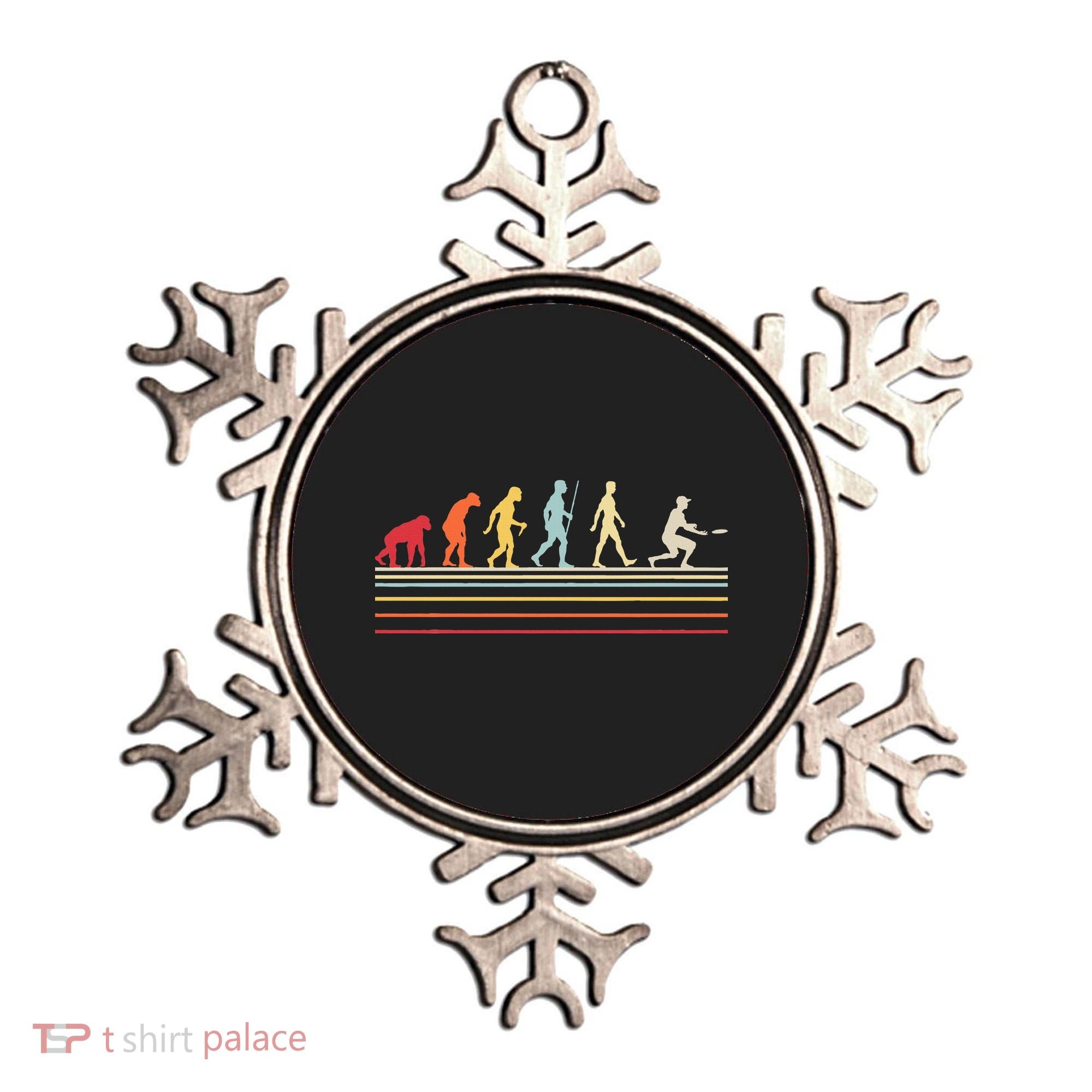 Funny Ultimate Frisbee Player Evolution Ornament