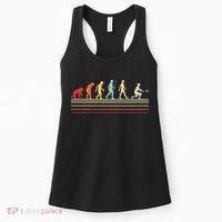 Funny Ultimate Frisbee Player Evolution Women's Tank Top thumb 0