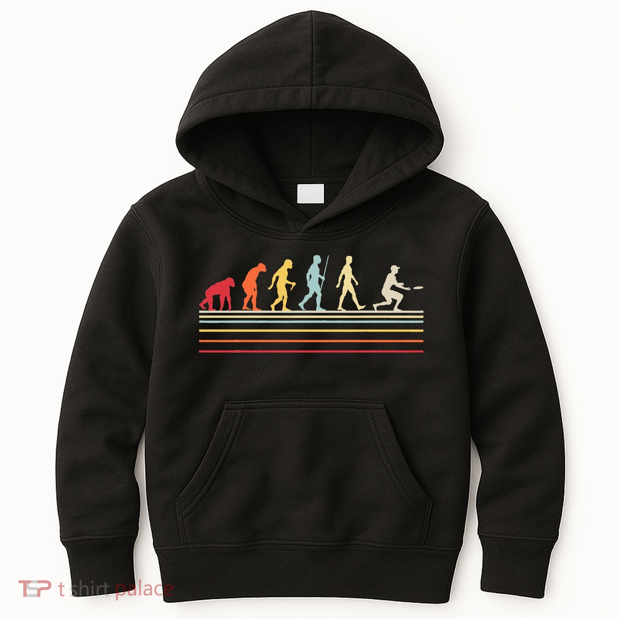 Funny Ultimate Frisbee Player Evolution Kids Hoodie