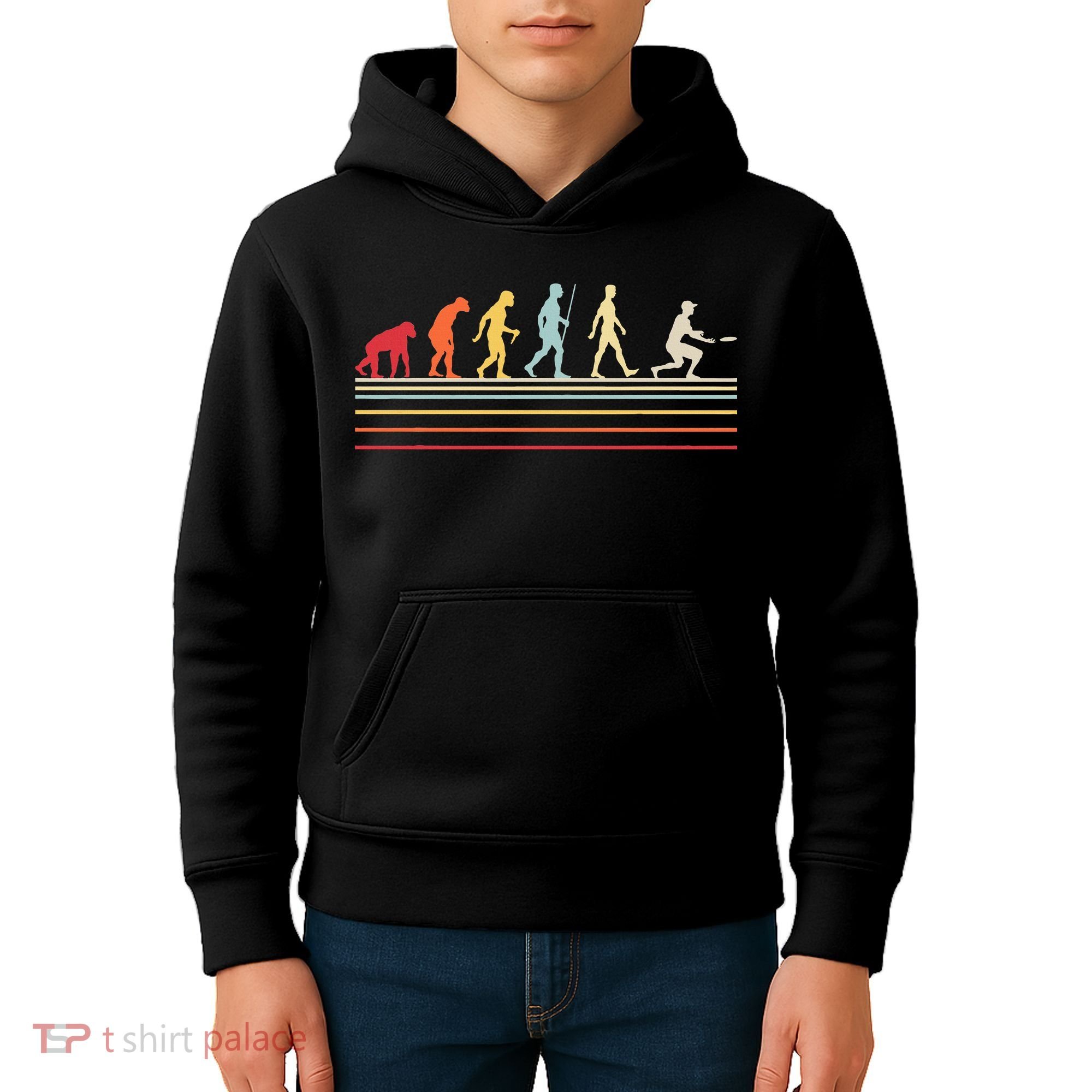 Funny Ultimate Frisbee Player Evolution Kids Hoodie