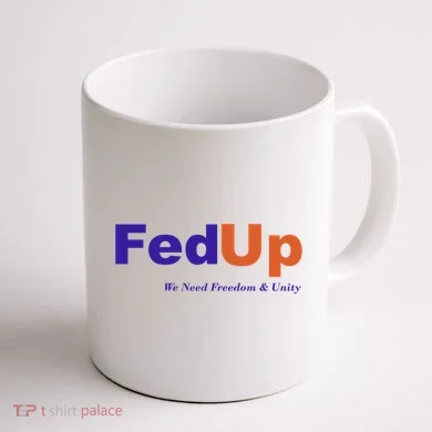 Fed Up Coffee Mug back