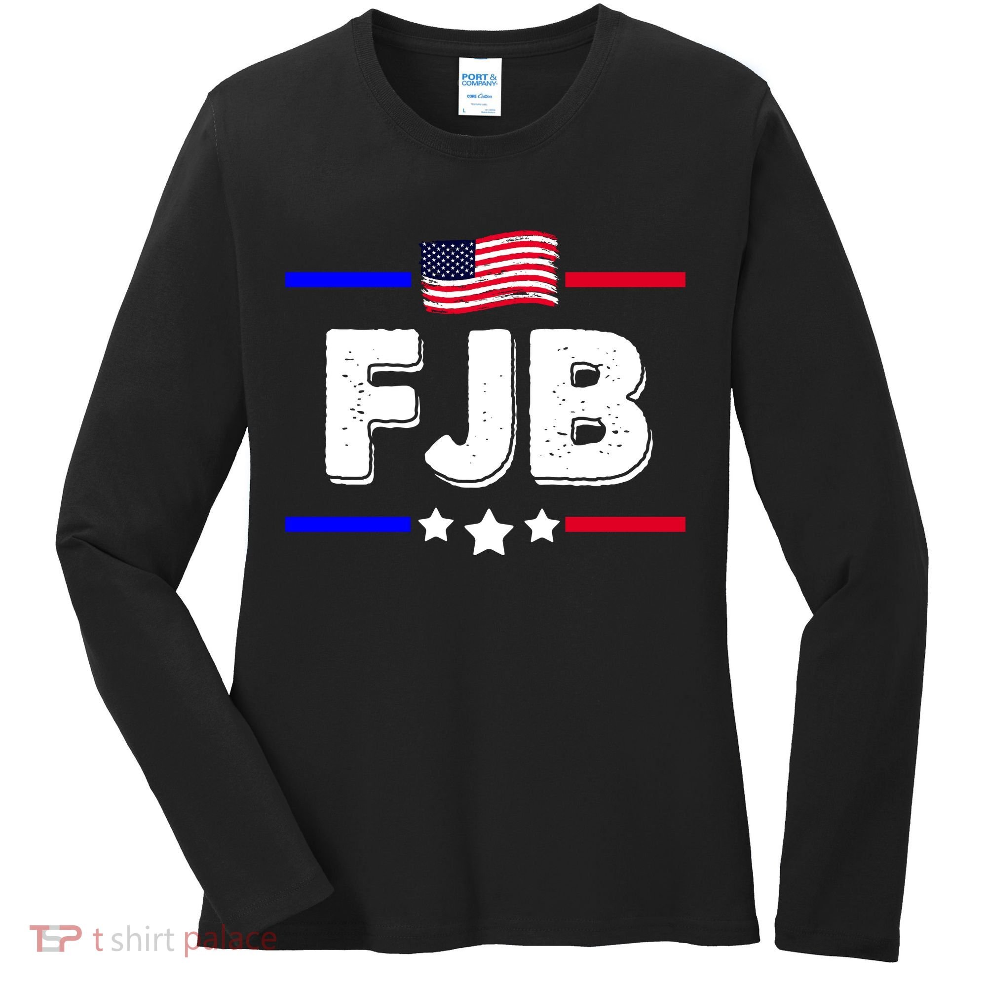FJB US Flag F Joe Biden Women's Long Sleeve Shirt