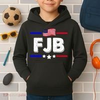 FJB US Flag F Joe Biden Kids Hoodie thumb 2