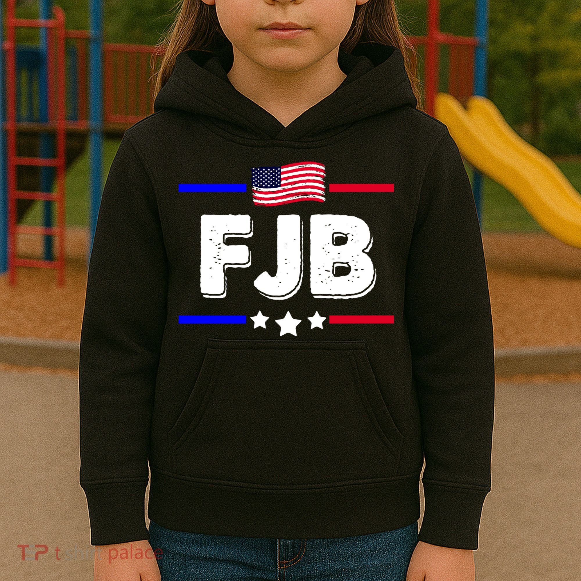 FJB US Flag F Joe Biden Kids Hoodie