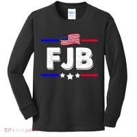 FJB US Flag F Joe Biden Kids Long Sleeve Shirt thumb 0