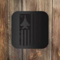 F15 USA FLAG Eagle Fighter Jet For Usaf Pilot Or Crew Coaster thumb 0