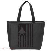 F15 USA FLAG Eagle Fighter Jet For Usaf Pilot Or Crew Tote Bag thumb 0