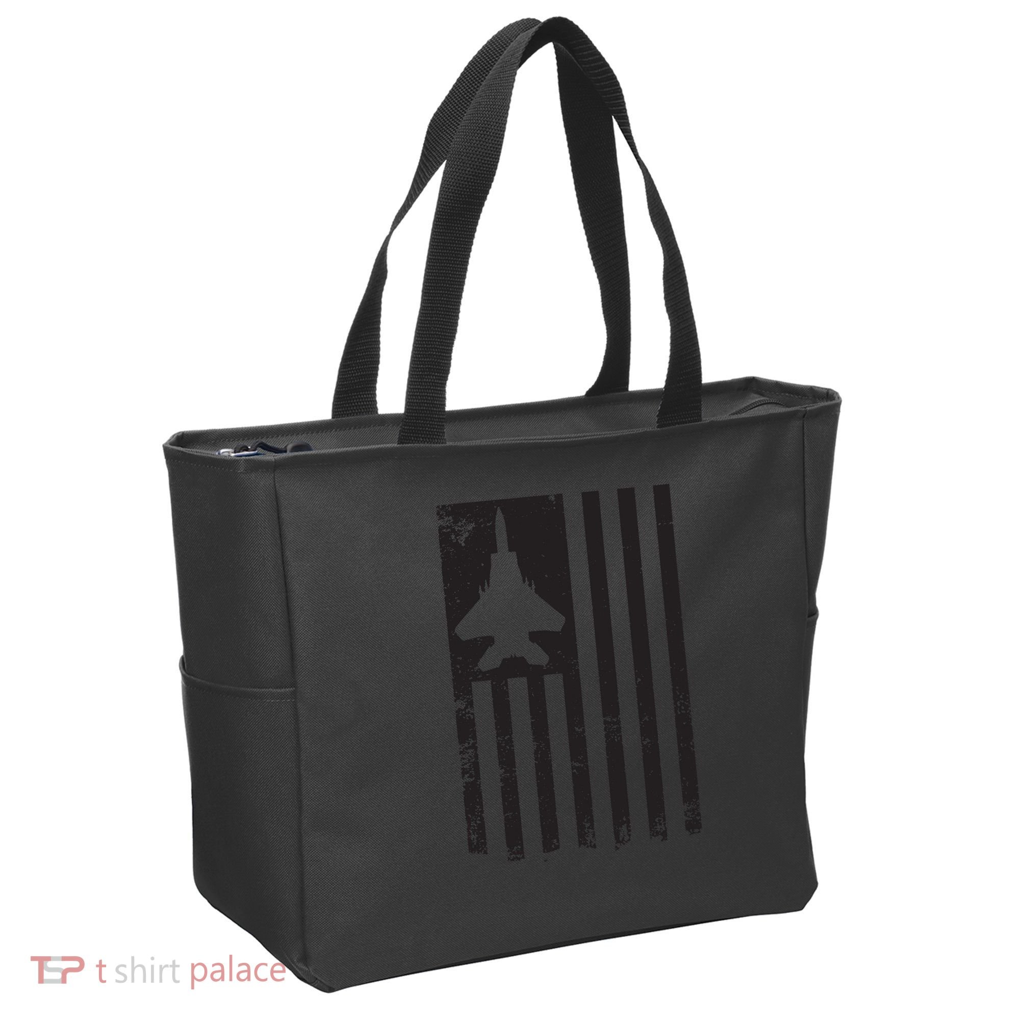 F15 USA FLAG Eagle Fighter Jet For Usaf Pilot Or Crew Tote Bag