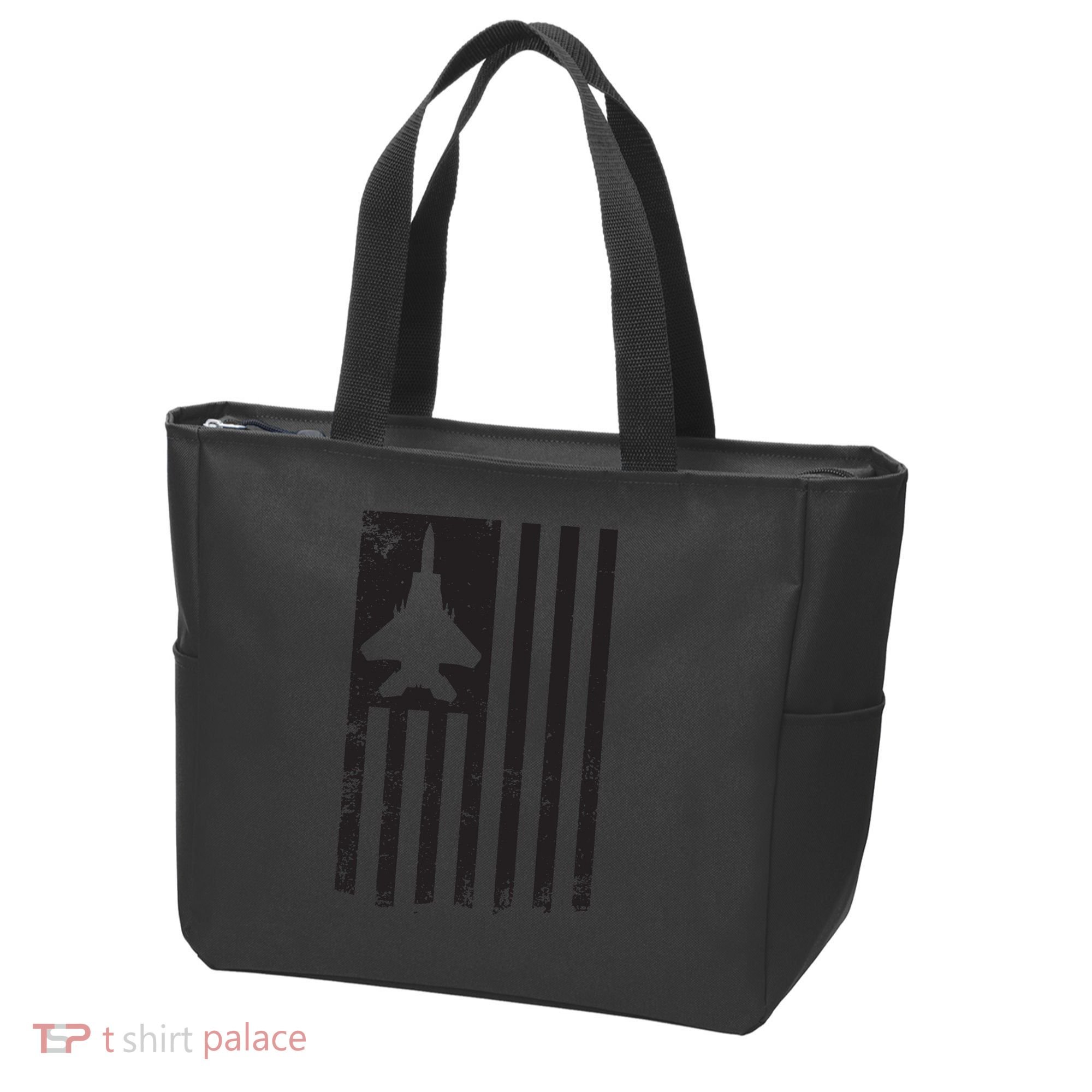 F15 USA FLAG Eagle Fighter Jet For Usaf Pilot Or Crew Tote Bag