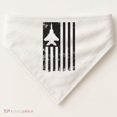 F15 USA FLAG Eagle Fighter Jet For Usaf Pilot Or Crew USA-Made Doggie Bandana