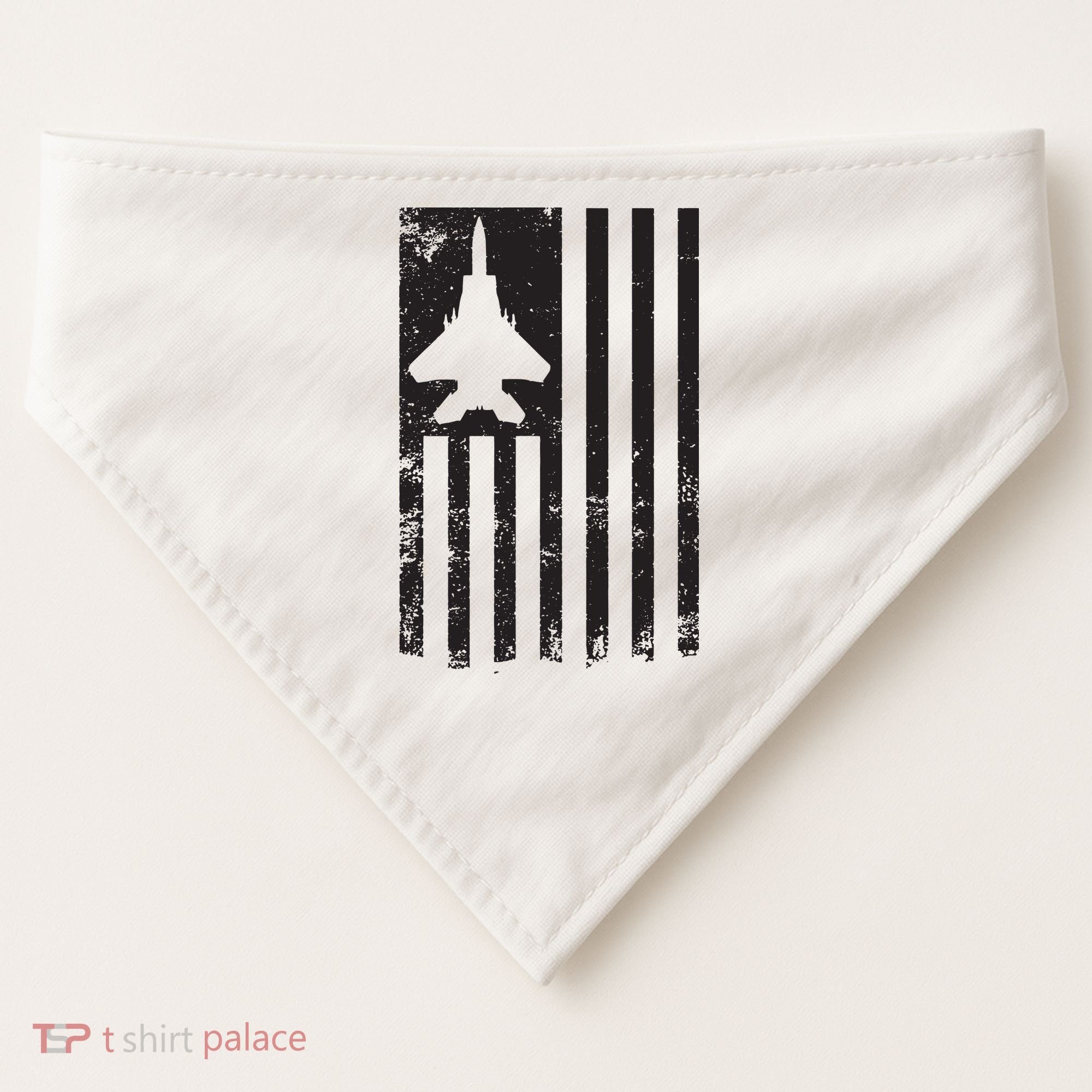 F15 USA FLAG Eagle Fighter Jet For Usaf Pilot Or Crew USA-Made Doggie Bandana