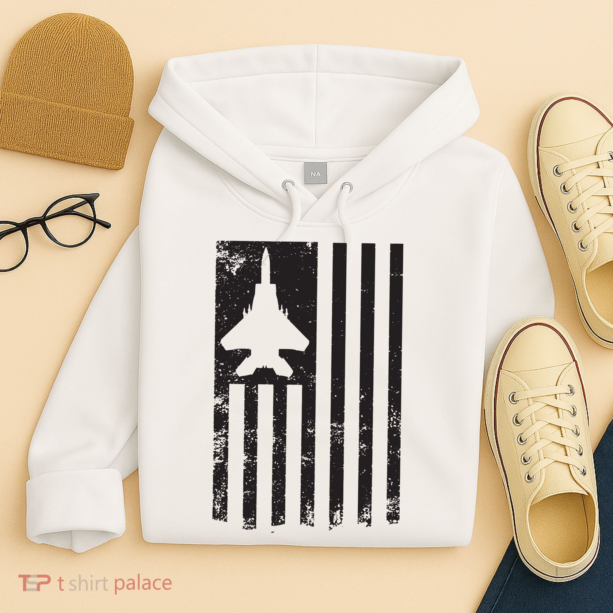F15 USA FLAG Eagle Fighter Jet For Usaf Pilot Or Crew Hoodie