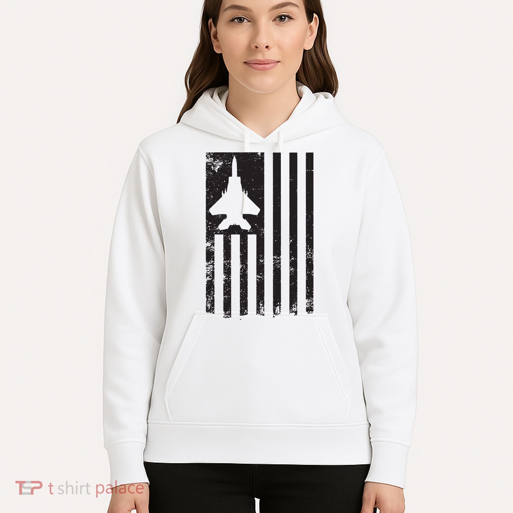 F15 USA FLAG Eagle Fighter Jet For Usaf Pilot Or Crew Hoodie