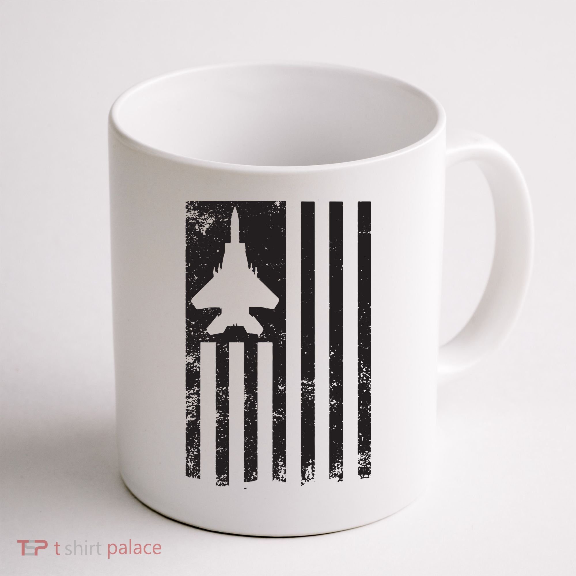 F15 USA FLAG Eagle Fighter Jet For Usaf Pilot Or Crew Coffee Mug