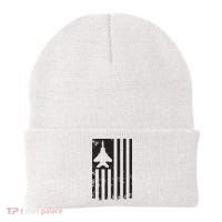 F15 USA FLAG Eagle Fighter Jet For Usaf Pilot Or Crew Beanie thumb 0