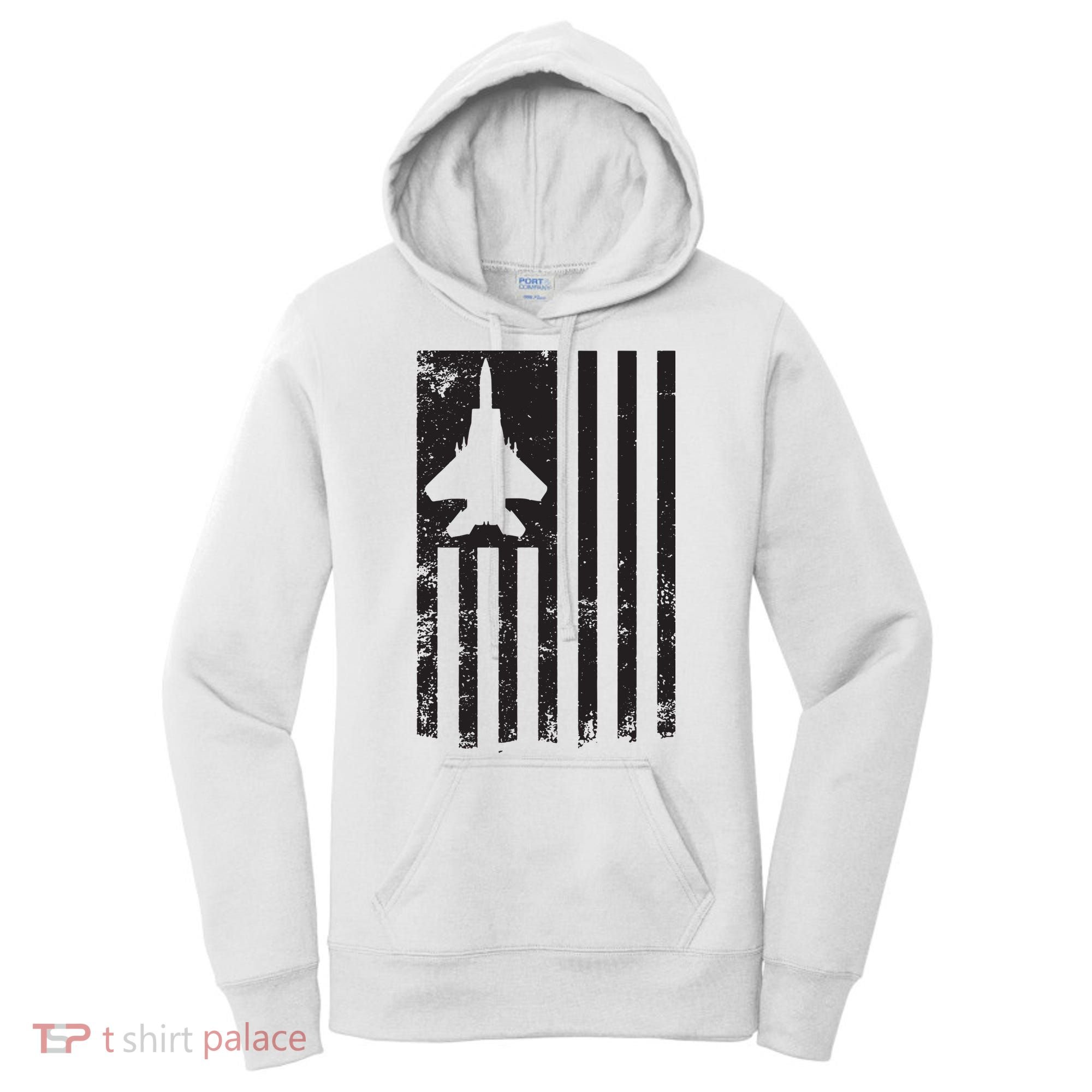 F15 USA FLAG Eagle Fighter Jet For Usaf Pilot Or Crew Women's Hoodie