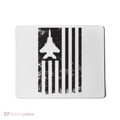 F15 USA FLAG Eagle Fighter Jet For Usaf Pilot Or Crew Mousepad