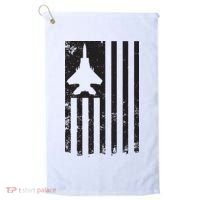 F15 USA FLAG Eagle Fighter Jet For Usaf Pilot Or Crew Golf Towel thumb 0