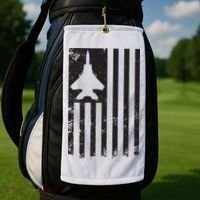 F15 USA FLAG Eagle Fighter Jet For Usaf Pilot Or Crew Golf Towel thumb 2