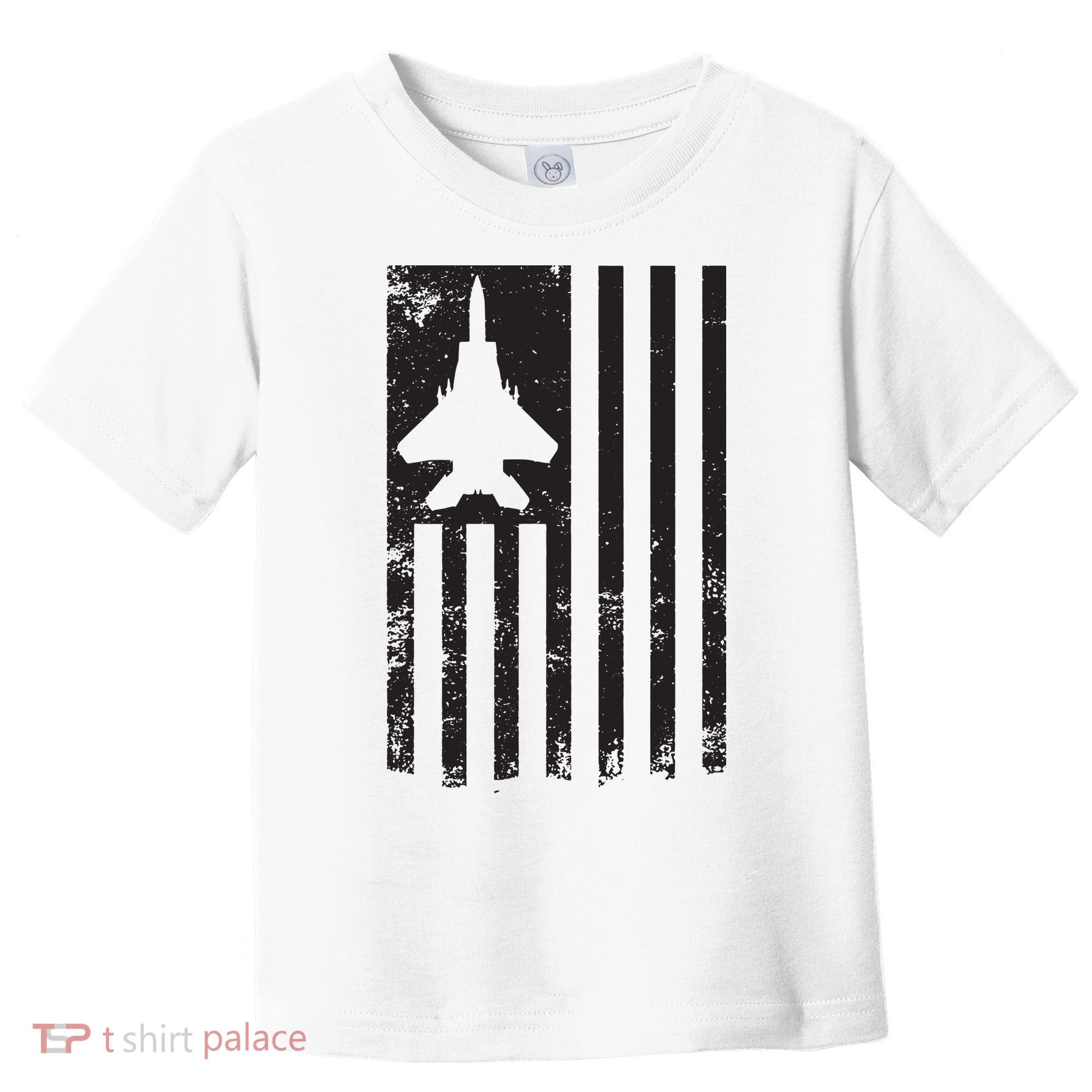 F15 USA FLAG Eagle Fighter Jet For Usaf Pilot Or Crew Toddler T-Shirt