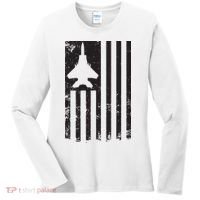 F15 USA FLAG Eagle Fighter Jet For Usaf Pilot Or Crew Women's Long Sleeve Shirt thumb 0