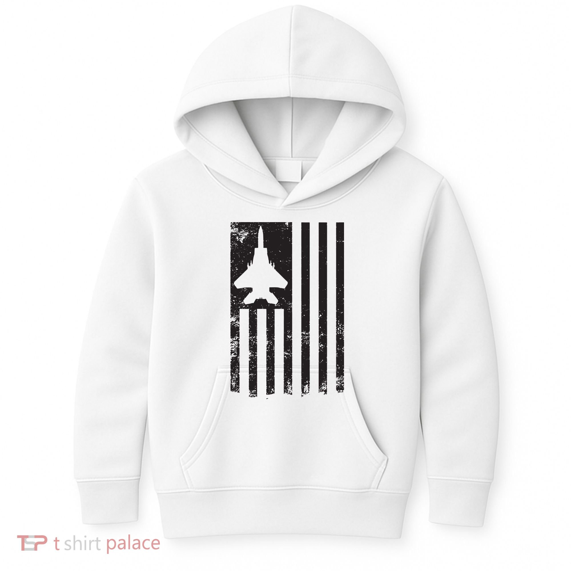 F15 USA FLAG Eagle Fighter Jet For Usaf Pilot Or Crew Kids Hoodie