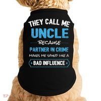 Funny Uncle Gifgift Uncle Partner In Crime Gift Cool Gift Doggie Tank thumb 0