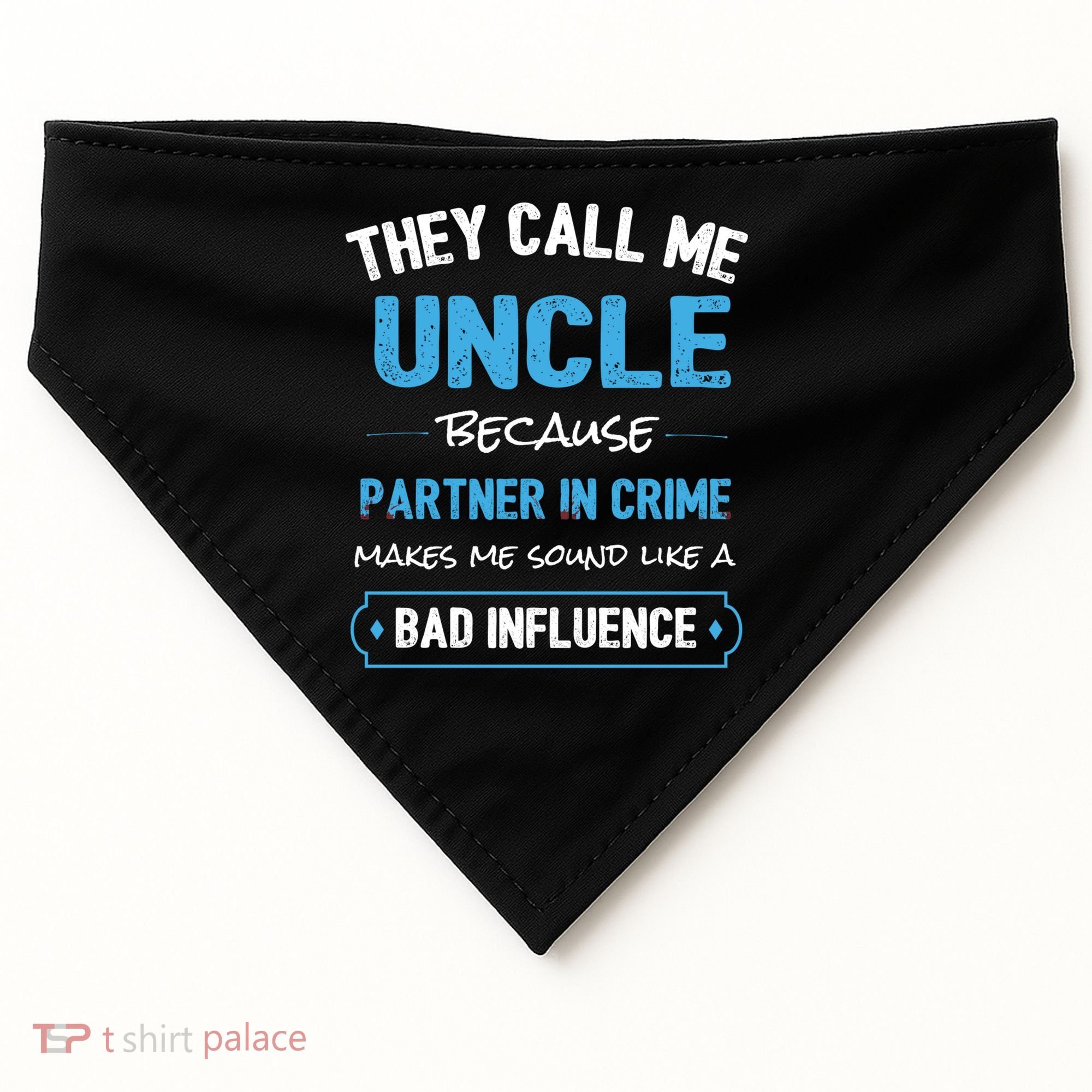 Funny Uncle Gifgift Uncle Partner In Crime Gift Cool Gift USA-Made Doggie Bandana
