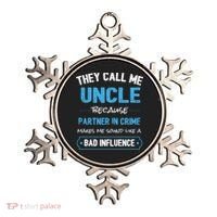Funny Uncle Gifgift Uncle Partner In Crime Gift Cool Gift Ornament thumb 0