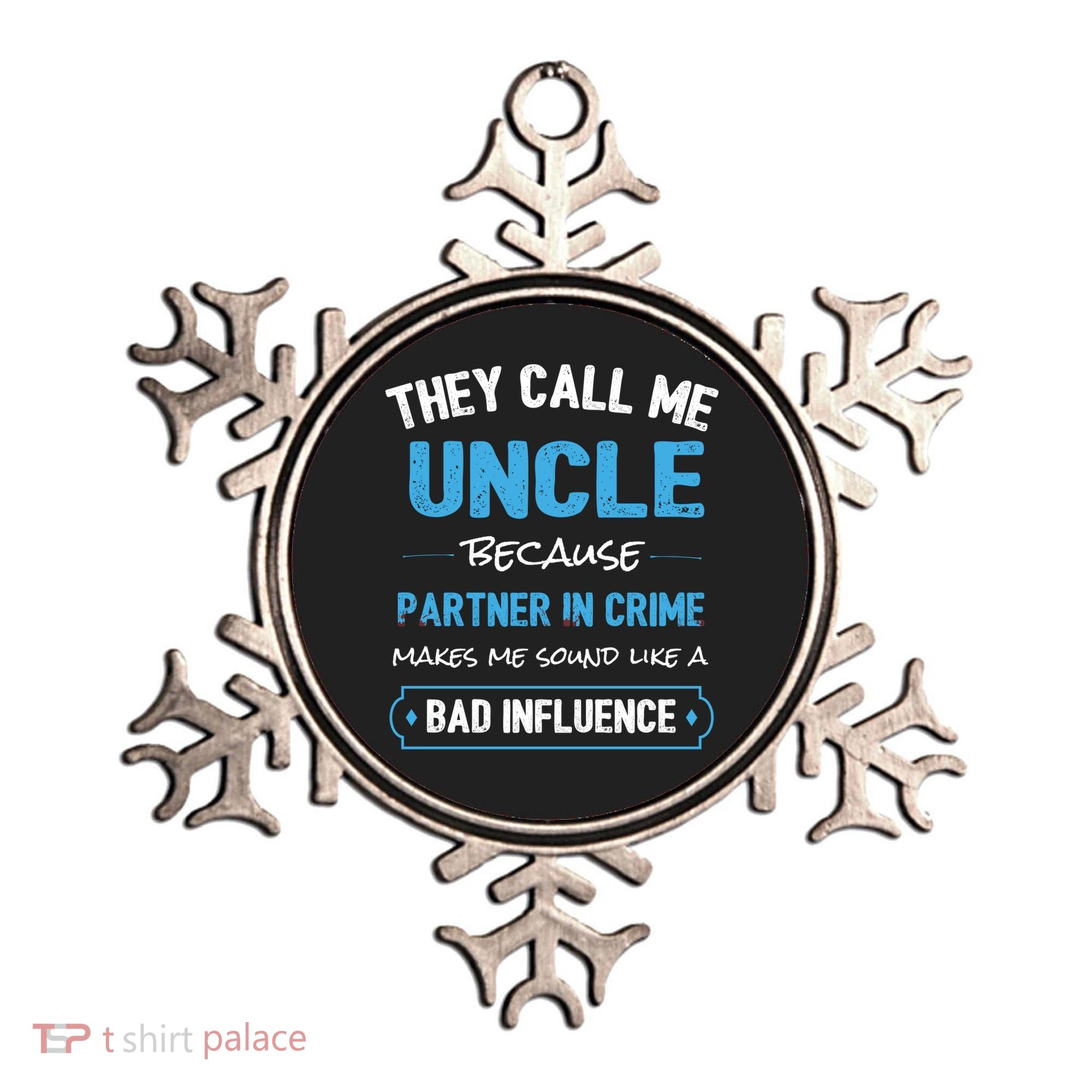 Funny Uncle Gifgift Uncle Partner In Crime Gift Cool Gift Ornament