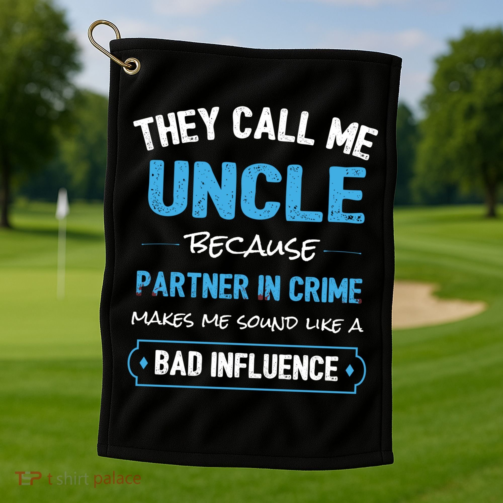Funny Uncle Gifgift Uncle Partner In Crime Gift Cool Gift Golf Towel
